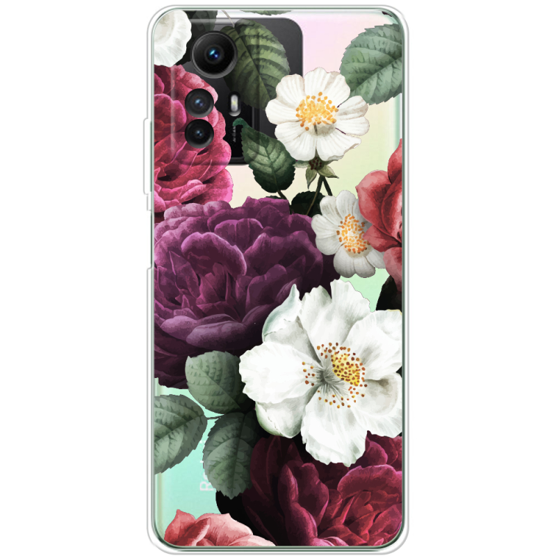 Прозрачный чехол BoxFace Xiaomi Redmi Note 12S Floral Dark Dreams