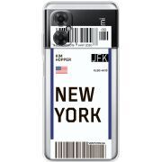 Прозрачный чехол BoxFace Xiaomi Redmi Note 11R Ticket New York