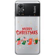 Прозрачный чехол BoxFace Xiaomi Redmi Note 11R Merry Christmas