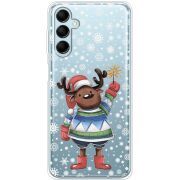 Прозрачный чехол BoxFace Samsung Galaxy M14 5G (M146) Christmas Deer with Snow
