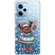 Прозрачный чехол BoxFace Xiaomi Redmi Note 12 Pro 5G Christmas Deer with Snow