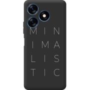 Черный чехол BoxFace Tecno Spark 10 Minimalistic