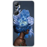 Чехол BoxFace Infinix Hot 20 4G Exquisite Blue Flowers