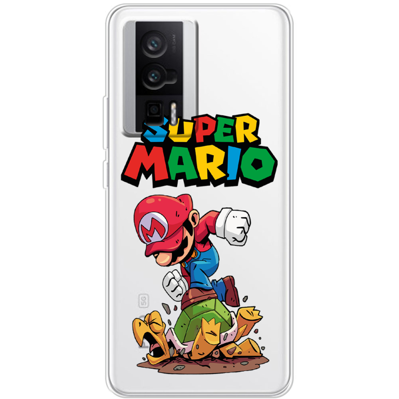 Прозрачный чехол BoxFace Poco F5 Pro Super Mario