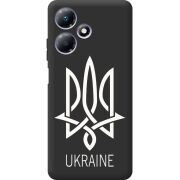 Черный чехол BoxFace Infinix Hot 30 Play Тризуб монограмма ukraine