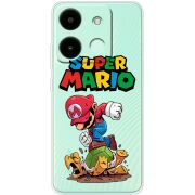 Прозрачный чехол BoxFace Infinix Smart 7 Super Mario
