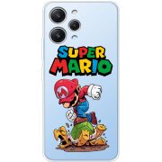 Прозрачный чехол BoxFace Xiaomi Redmi 12 Super Mario