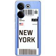 Прозрачный чехол BoxFace Tecno Camon 20 Pro 4G Ticket New York