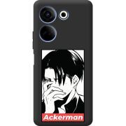 Черный чехол BoxFace Tecno Camon 20 Pro 4G Attack On Titan - Ackerman