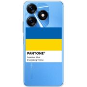 Прозрачный чехол BoxFace Tecno Spark 10C Pantone вільний синій