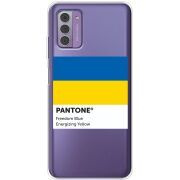 Прозрачный чехол BoxFace Nokia G42 Pantone вільний синій