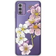 Прозрачный чехол BoxFace Nokia G42 Cherry Blossom