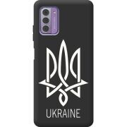 Черный чехол BoxFace Nokia G42 Тризуб монограмма ukraine