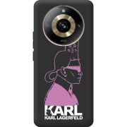 Черный чехол BoxFace Realme 11 Pro / 11 Pro Plus Pink Karl