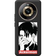 Черный чехол BoxFace Realme 11 Pro / 11 Pro Plus Attack On Titan - Ackerman