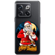 Прозрачный чехол BoxFace OnePlus 10T Cool Santa