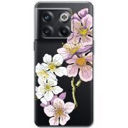 Прозрачный чехол BoxFace OnePlus 10T Cherry Blossom