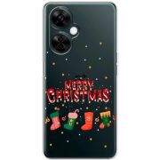 Прозрачный чехол BoxFace OnePlus Nord CE 3 Lite Merry Christmas