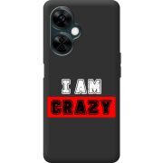 Черный чехол BoxFace OnePlus Nord CE 3 Lite I'm Crazy