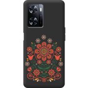 Черный чехол BoxFace OnePlus Nord N20 SE Ukrainian Ornament