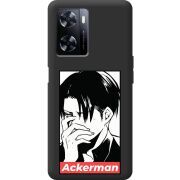 Черный чехол BoxFace OnePlus Nord N20 SE Attack On Titan - Ackerman