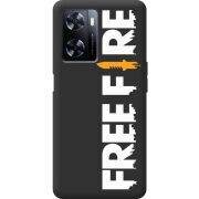 Черный чехол BoxFace OnePlus Nord N20 SE Free Fire White Logo