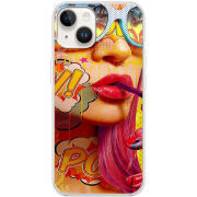 Чехол BoxFace Apple iPhone 15 Plus Yellow Girl Pop Art