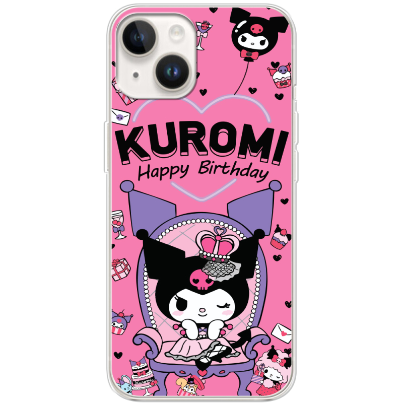 Чехол BoxFace Apple iPhone 15 Plus День народження Kuromi