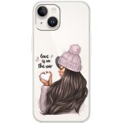 Прозрачный чехол BoxFace Apple iPhone 15 Plus love is in the air