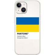 Прозрачный чехол BoxFace Apple iPhone 15 Plus Pantone вільний синій