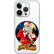 Прозрачный чехол BoxFace Apple iPhone 15 Pro Cool Santa