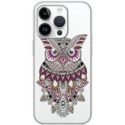 Чехол со стразами Apple iPhone 15 Pro Owl