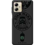 Черный чехол BoxFace Motorola G14 Dark Coffee