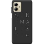 Черный чехол BoxFace Motorola G14 Minimalistic