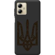 Черный чехол BoxFace Motorola G14 Ukrainian Trident