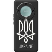 Черный чехол BoxFace Honor Magic 5 Lite 5G Тризуб монограмма ukraine