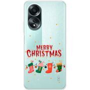 Прозрачный чехол BoxFace OPPO A58 4G Merry Christmas