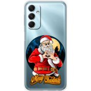 Прозрачный чехол BoxFace Samsung Galaxy M34 5G (M346) Cool Santa