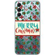 Прозрачный чехол BoxFace Samsung Galaxy M34 5G (M346) Vintage Christmas Pattern
