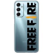 Прозрачный чехол BoxFace Samsung Galaxy M34 5G (M346) Free Fire Black Logo