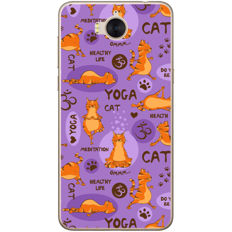 Чехол Uprint Huawei Y5 2017 Yoga Cat