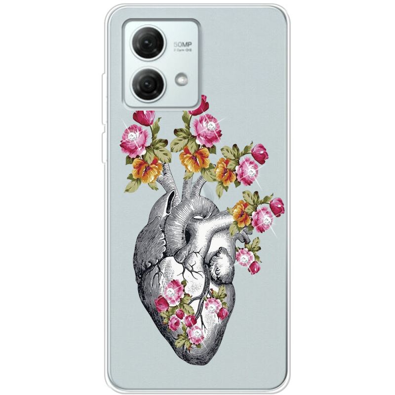 Прозрачный чехол BoxFace Motorola G84 Heart