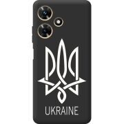 Черный чехол BoxFace Infinix Hot 30i Тризуб монограмма ukraine