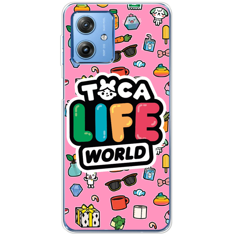 Чехол BoxFace Motorola G54 Power Toca Boca Life World