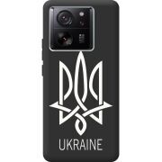 Черный чехол BoxFace Xiaomi 13T Тризуб монограмма ukraine