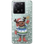 Прозрачный чехол BoxFace Xiaomi 13T Pro Christmas Deer with Snow