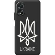 Черный чехол BoxFace OPPO A38 4G Тризуб монограмма ukraine