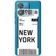 Прозрачный чехол BoxFace Motorola Edge 40 Neo Ticket New York
