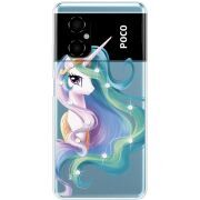 Чехол со стразами BoxFace Xiaomi Poco M4 5G Unicorn Queen