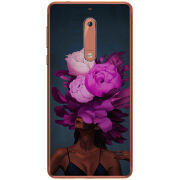 Чехол Uprint Nokia 5 Exquisite Purple Flowers
